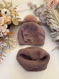 Bow Hat & Snood Set