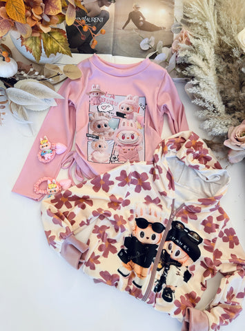 Velour Labubu Hoodie