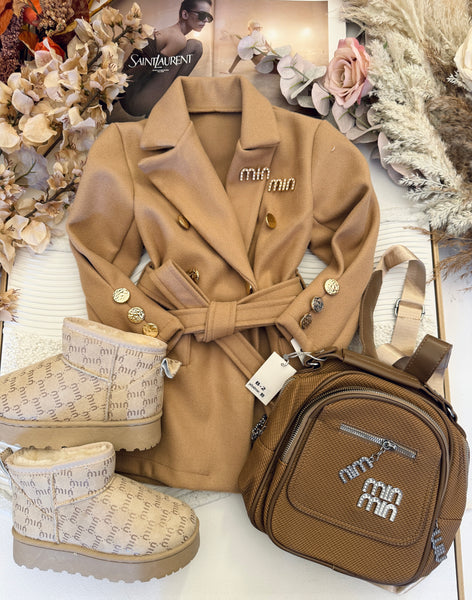 Miu Autumn Coat Red or Caramel