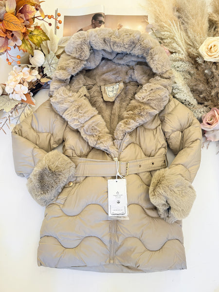 Winter Jacket Black/Beige