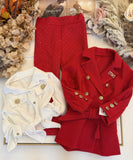 Miu Autumn Coat Red or Caramel