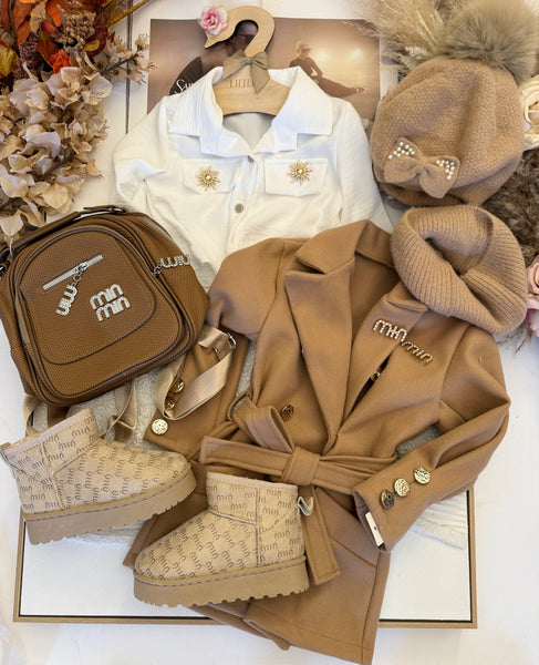 Miu Autumn Coat Red or Caramel