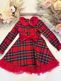 Tartan Bow Combo Dress