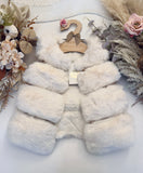 Faux Fur Gilet - White