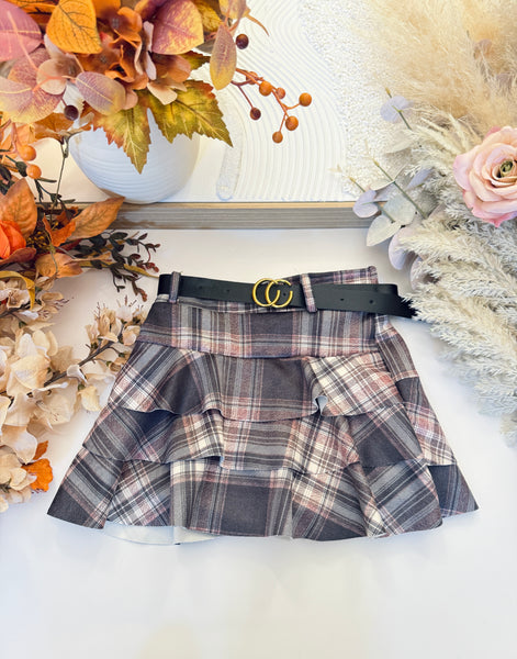 Tartan Print Skort
