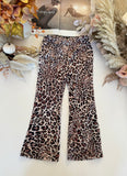 Leopard Velour Flares