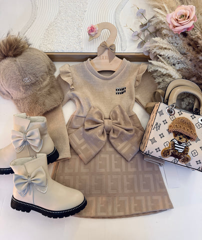 Miu Warm Combo Dress