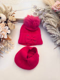 Bow Hat & Snood Set