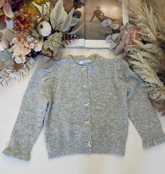 Bow Button Cardigan
