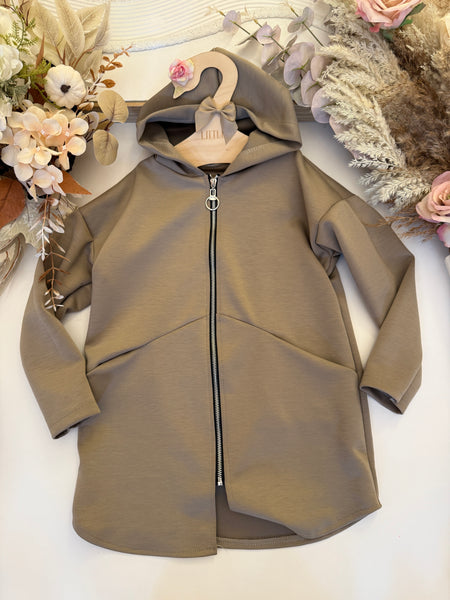 Longline Print Hoody