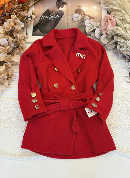 Miu Autumn Coat Red or Caramel