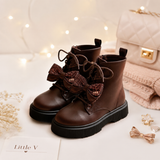 Chocolate Bow Boots