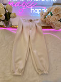 Button Cotton Trousers - mylittlev