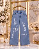 Grafitti Wide Leg Jeans