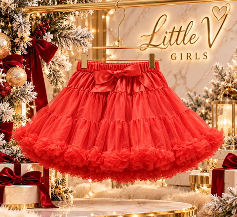 Red Tulle Skirt
