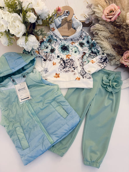 Flower Velour Hoodie - mylittlev