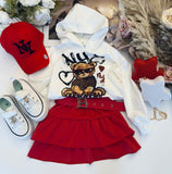 Red Frill Skirt