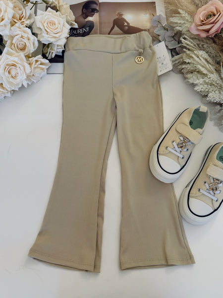 Beige Flares - mylittlev