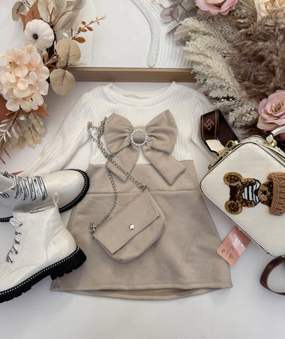 Bow Dress with Bag
