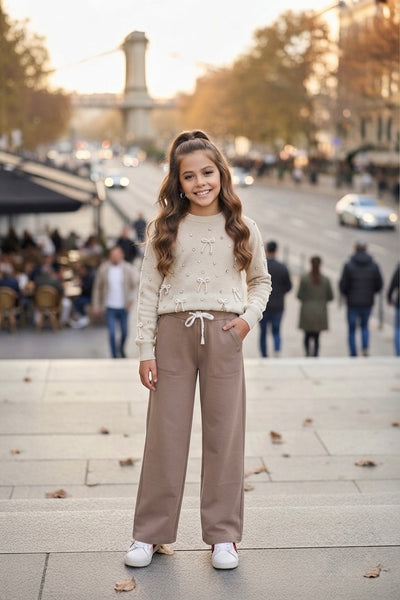 Pearl Bow Sweatshirt