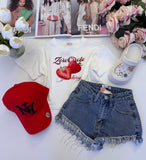 Denim Shorts - Blue
