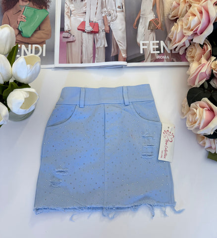 Denim Sparkle Skirt