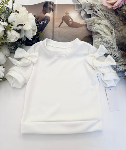 White Bow Top