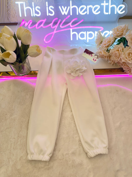 Mint or White Flower Trousers - mylittlev