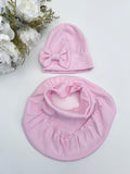 Bow Hat & Snood Set