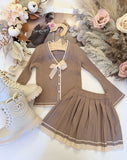Knitted Bow Outfit