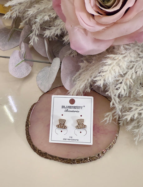 Teddy Bear Stainless Steel Earings
