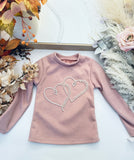 Warm Pearl Heart Tops