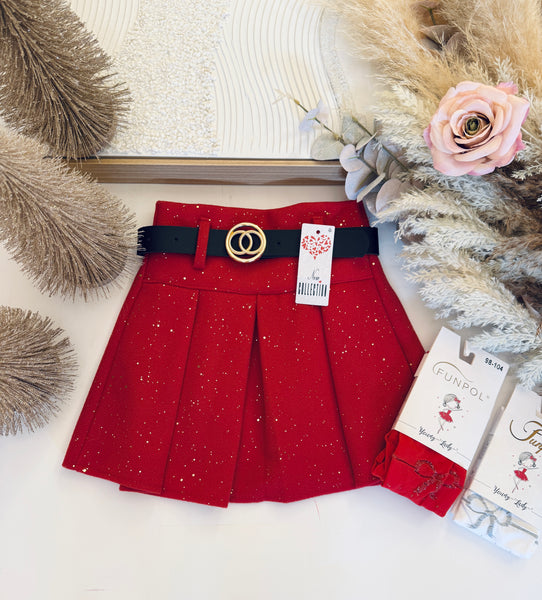 Red Sparkle Skirt