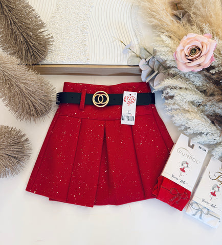 Red Sparkle Skirt