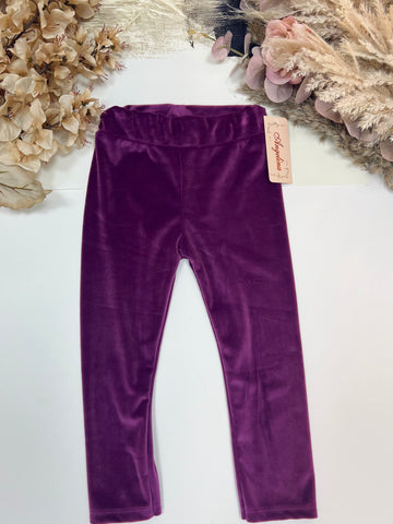 Pink Velour Leggings