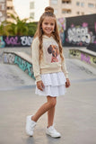 Puppy Beige Hoodie - mylittlev