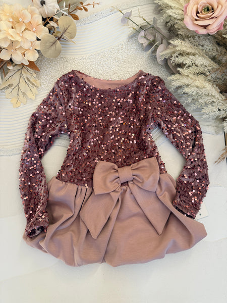 Bow Sequin Dress