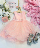 Elegant Peach Dress