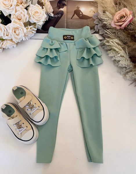 Frill Detail Leggings - mylittlev