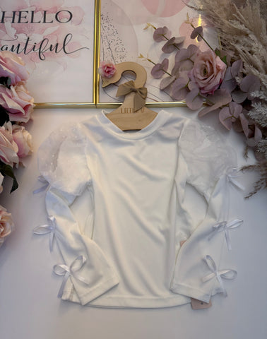 White Bow Top
