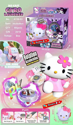 Hello Kitty/ Stitch Gyro Launcher Toy