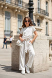 Chic White Outfit - mylittlev