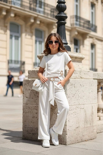 Chic White Outfit - mylittlev