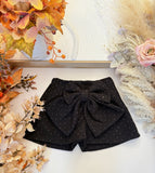 Warm Black Sparkle Shorts
