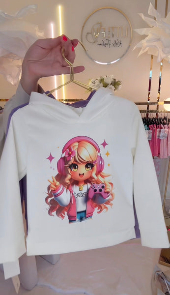 Cute Girl Hoodie - mylittlev