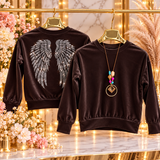 Wings Velour  Top - mylittlev
