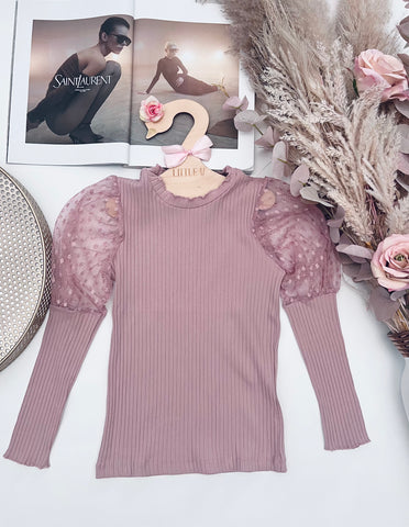 Lace Sleeve Top