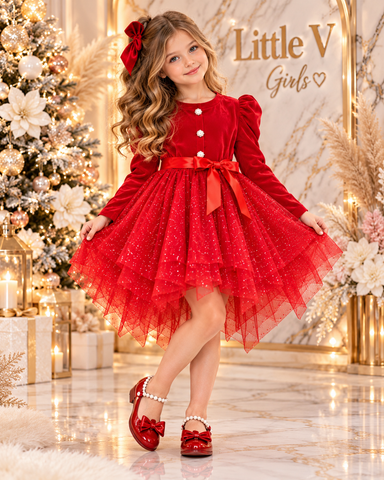 Velour Sparkle Dress