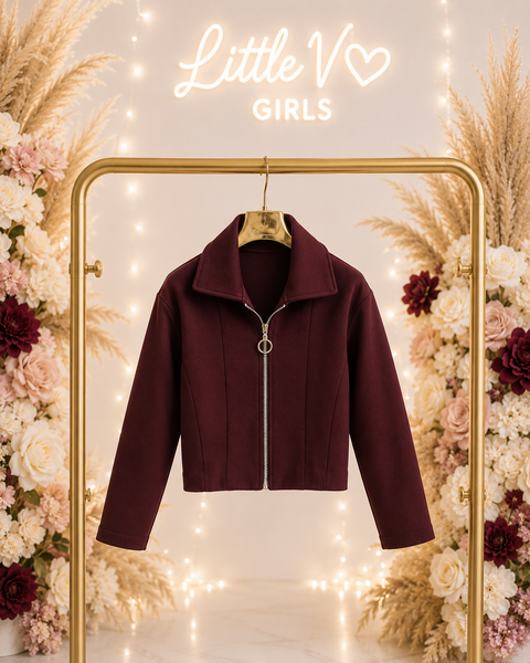 Chocolate and Burgundy Jacket