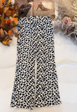 Leopard Velour Flares